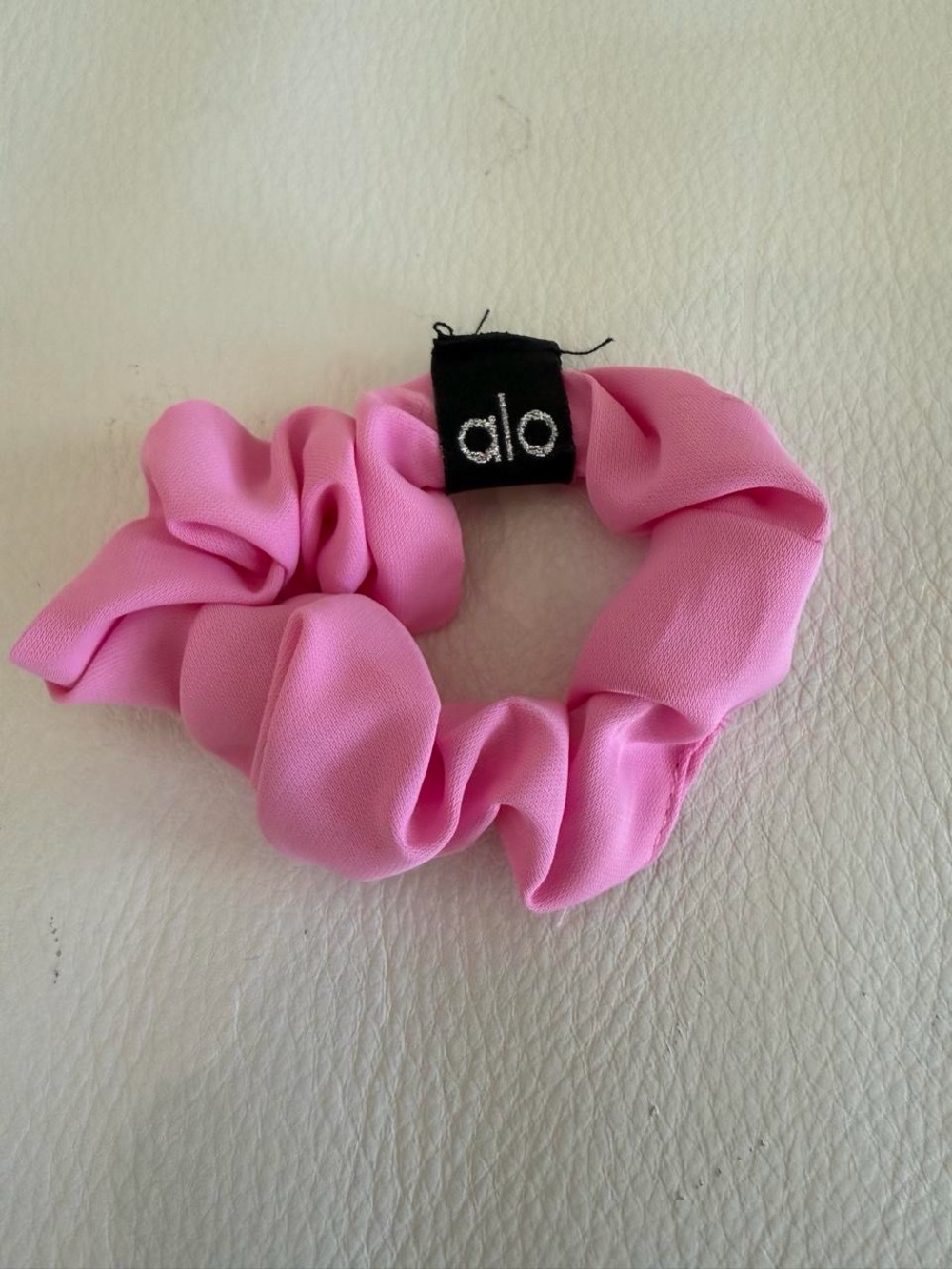 ALO Yoga Pink Fabric Scrunchie